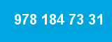 978 184 73 31 978 184 73 31